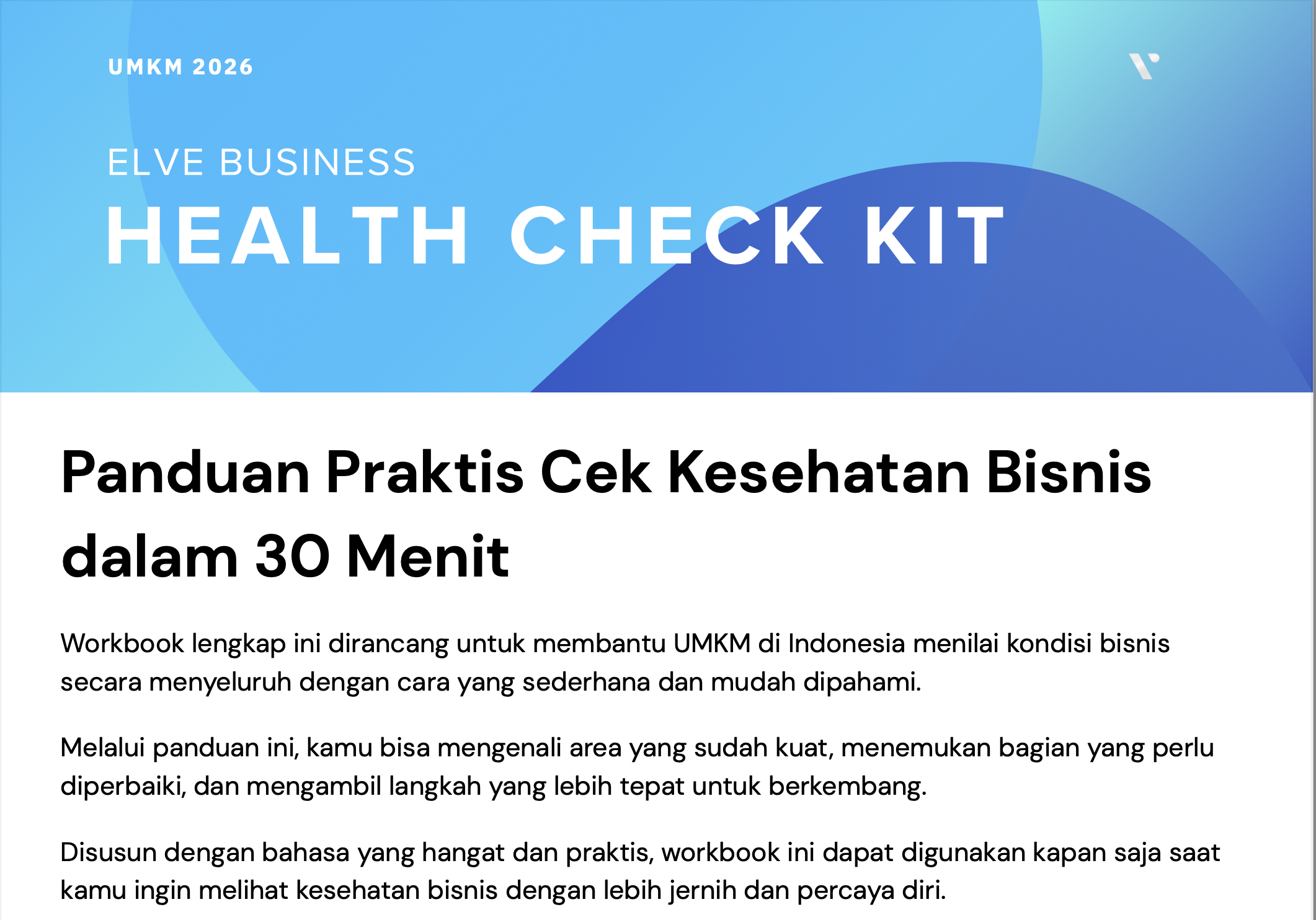 Preview Bisnis Score UMKM: Cek Sehat Usahamu